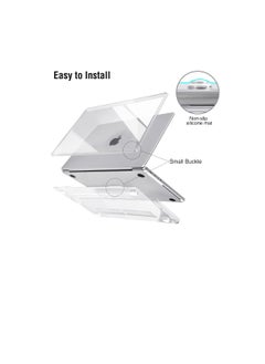 ماركة غير محددة غطاء متوافق مع ماك بوك برو الجديد 16 بوصة M3 A2991 M2 A2780 M1 A2485 Pro 2024-2021 الإصدار ، غطاء بلاستيكي صلب لماك بوك برو 16 بوصة لون واضح  - Image 4