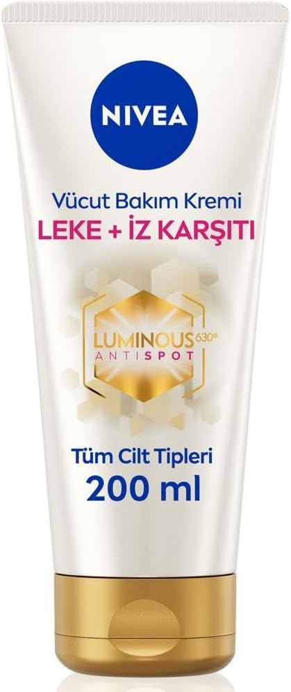 NIVEA LUMINOUS630 Body Cream AntiStretch Marks Pigment Spots Body Lotion Balances Differences in Skin Tone Light Texture and Moisturises 48 Hours 200 ml