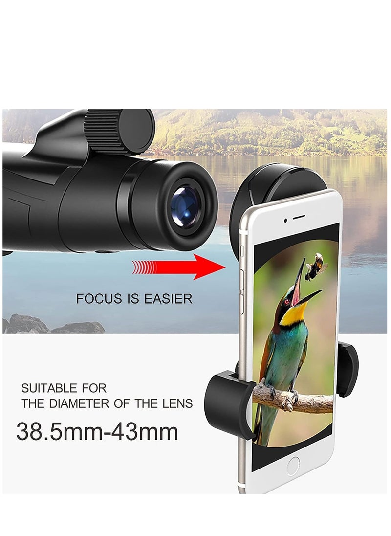 SYOSI - Telescope Phone Mount Universal Quick Aligned Telescope Smart Phone Adapter Holder Compatible with Spotting Scope Telescope Microscope Monocular Binocular Fit All Brands of Smartphones - Image 1