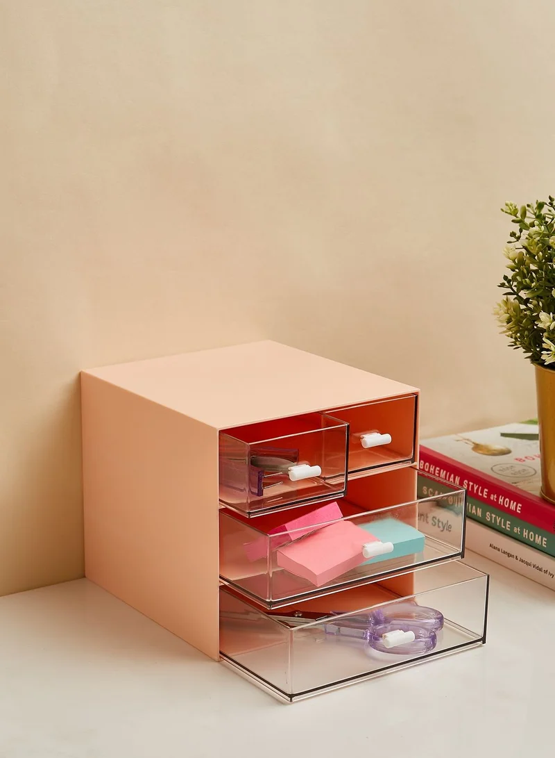 Back to school kit Pink Stationery Storage Holder With Drawers