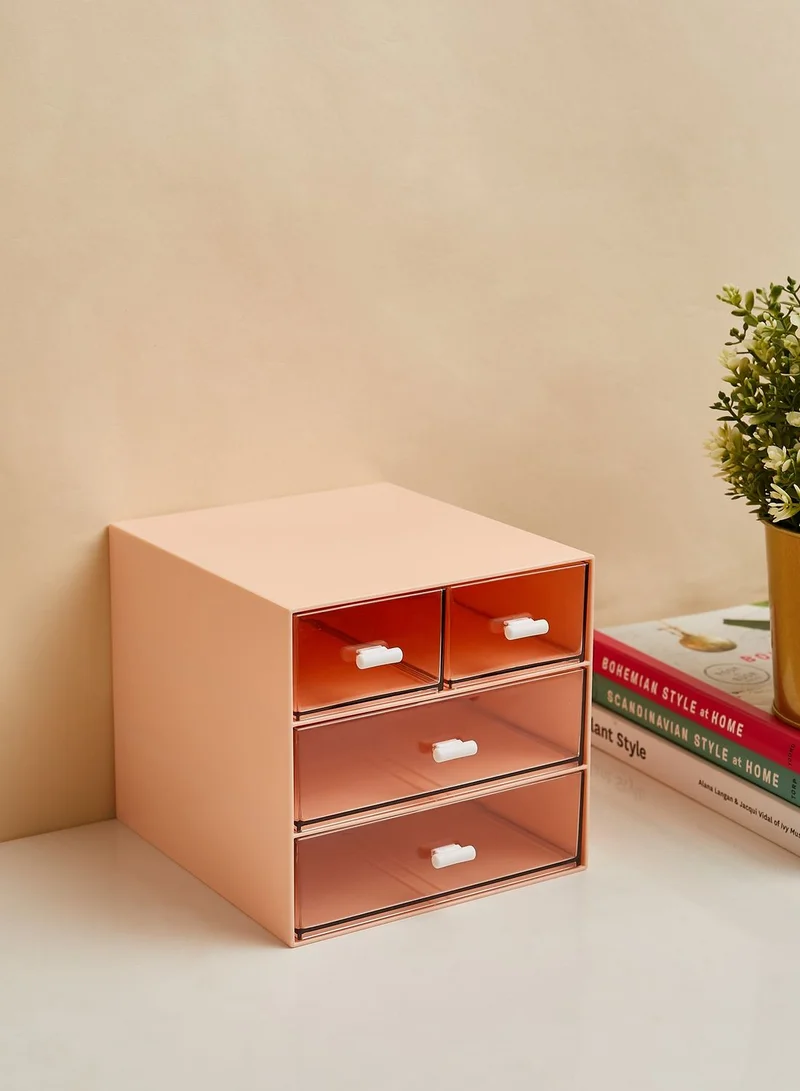 Back to school kit Pink Stationery Storage Holder With Drawers
