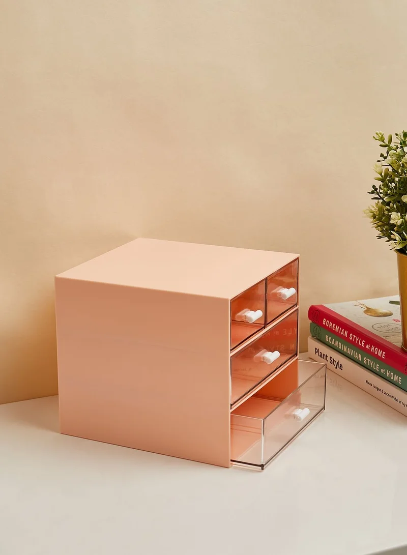 Back to school kit Pink Stationery Storage Holder With Drawers
