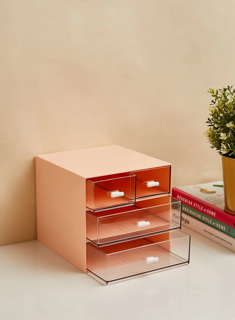 Back to school kit Pink Stationery Storage Holder With Drawers