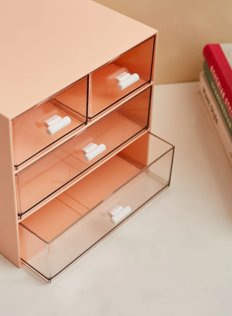 Back to school kit Pink Stationery Storage Holder With Drawers
