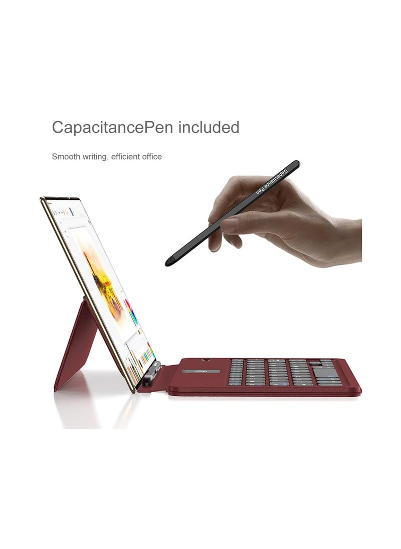 General Compatible Mobile Office Keyboard Kit for Huawei Mate XT, Full Leather Keyboard + Stylus + Wireless Bluetooth Mouse, Huawei Mate XT Ultimate Kit Sleeve  - Image 2