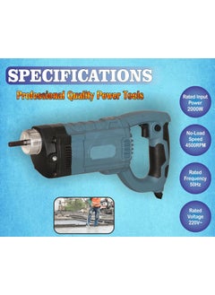 Digital Craft Digital Craft Handheld Concrete Vibrator Electric Vibrating Tool Without SHAFT ROD for Various Concrete Construction Vibrator Machine 2000WTool Bag8Inch Pincer Plier  - Image 2