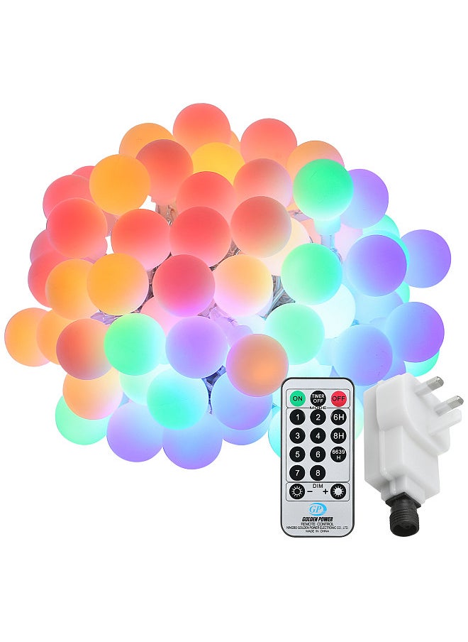 Neoglint - Plug-in Globe String Lights 18m/59.06ft 150 LEDs Ball Fairy Light with Controller Color Changing 8 Lighting Modes Timer Function Decorative Lighting for Indoor Outdoor Wedding Party Tree Garden - Image 1