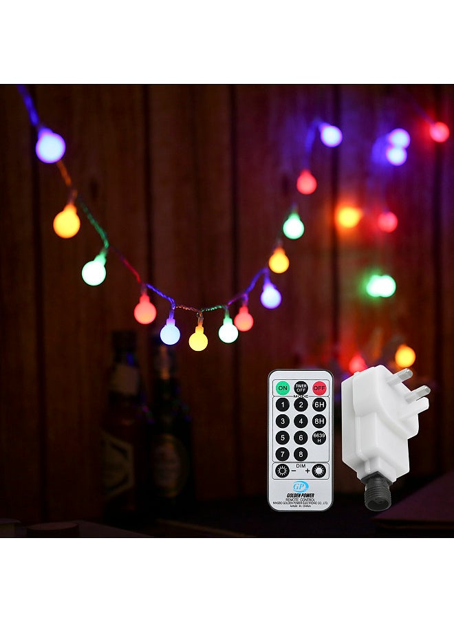 Neoglint - Plug-in Globe String Lights 18m/59.06ft 150 LEDs Ball Fairy Light with Controller Color Changing 8 Lighting Modes Timer Function Decorative Lighting for Indoor Outdoor Wedding Party Tree Garden - Image 1