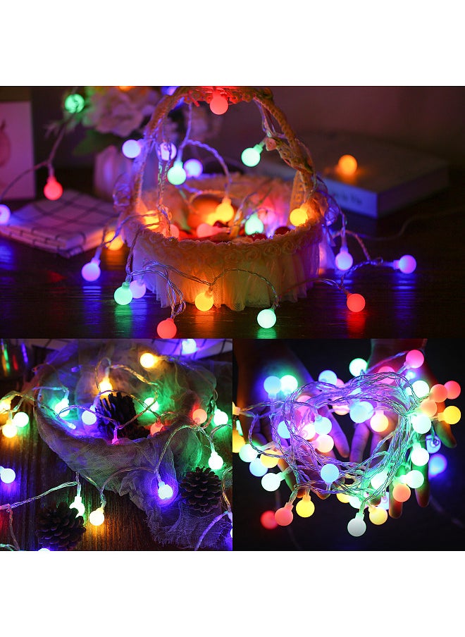 Neoglint - Plug-in Globe String Lights 18m/59.06ft 150 LEDs Ball Fairy Light with Controller Color Changing 8 Lighting Modes Timer Function Decorative Lighting for Indoor Outdoor Wedding Party Tree Garden - Image 1