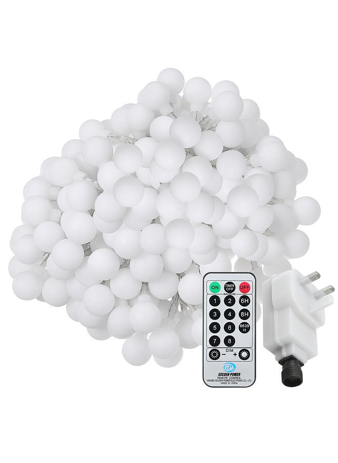 Neoglint - Plug-in Globe String Lights 18m/59.06ft 150 LEDs Ball Fairy Light with Controller Color Changing 8 Lighting Modes Timer Function Decorative Lighting for Indoor Outdoor Wedding Party Tree Garden - Image 1