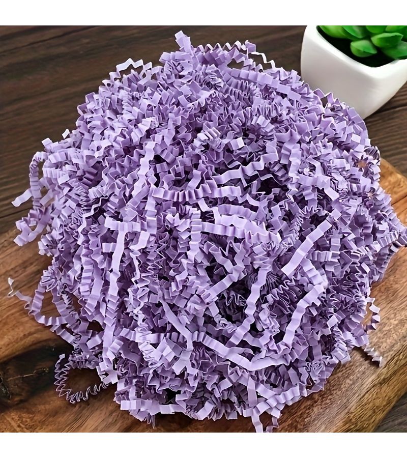 1 Raffia Wavy Shredded Paper White 50g Birthday Holiday Gift Box Filling Suitable For Thanksgiving Easter Christmas And New Year Party Decorations - Image 1