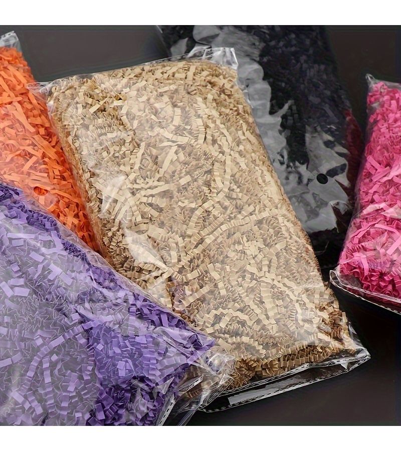 1 Raffia Wavy Shredded Paper White 50g Birthday Holiday Gift Box Filling Suitable For Thanksgiving Easter Christmas And New Year Party Decorations - Image 5