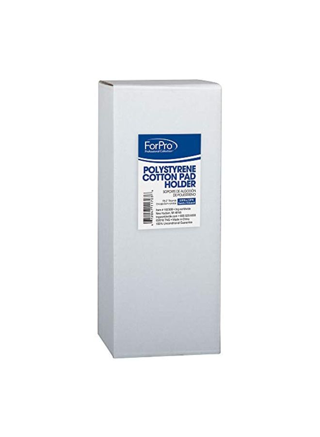 NIBEMINENT Cotton Pad Holder With Removable Lid And Side Opening Clear - Image 4