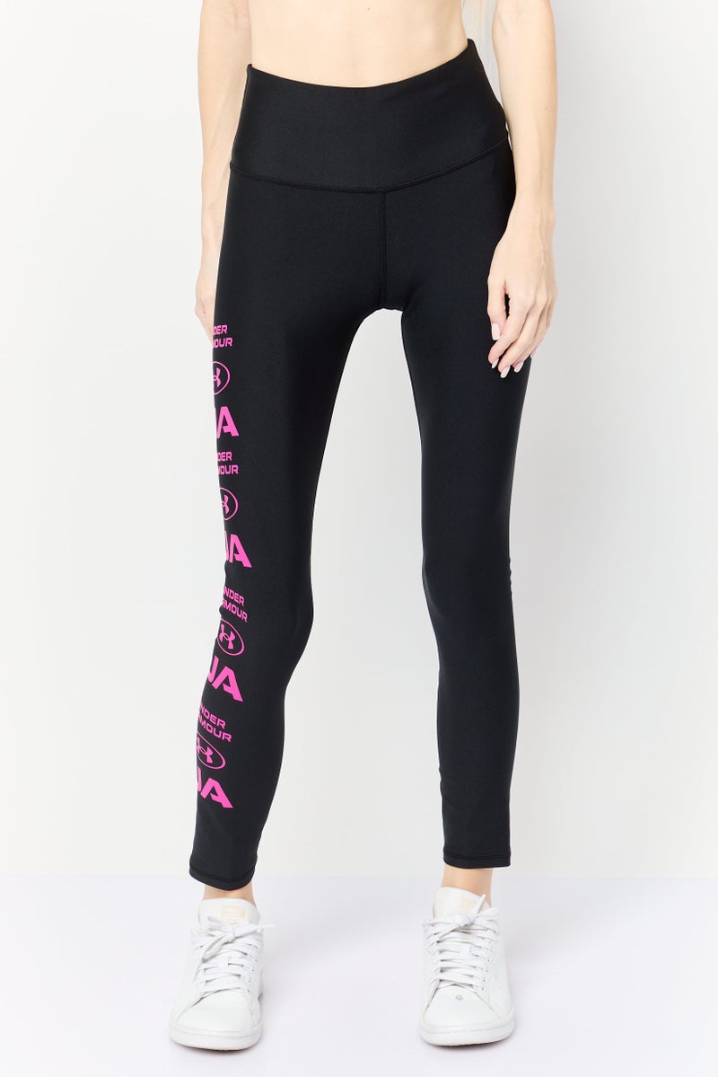 UNDER ARMOUR سراويل تدريب رياضية للنساء، سوداء - Image 1