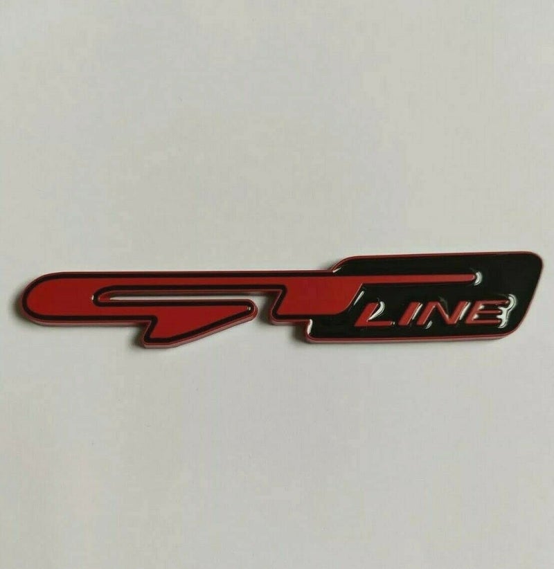 VRT GT LINE Decals Car Emblem Sticker Badge for KIA Vehicle Truck Front Fenders Bumper Side Window Trunk Boot Tailgate 11 cm x 2 cm (Back and Red) - Image 2