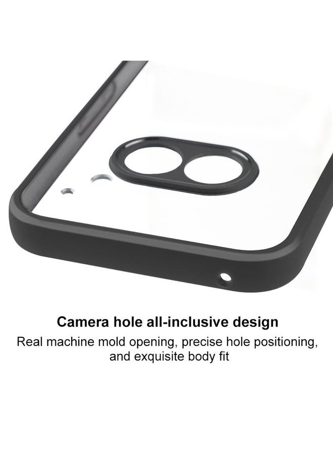 HuHa For Nothing Phone 2a Frosted TPU Hybrid Transparent PC Phone Case(Black)  - Image 5