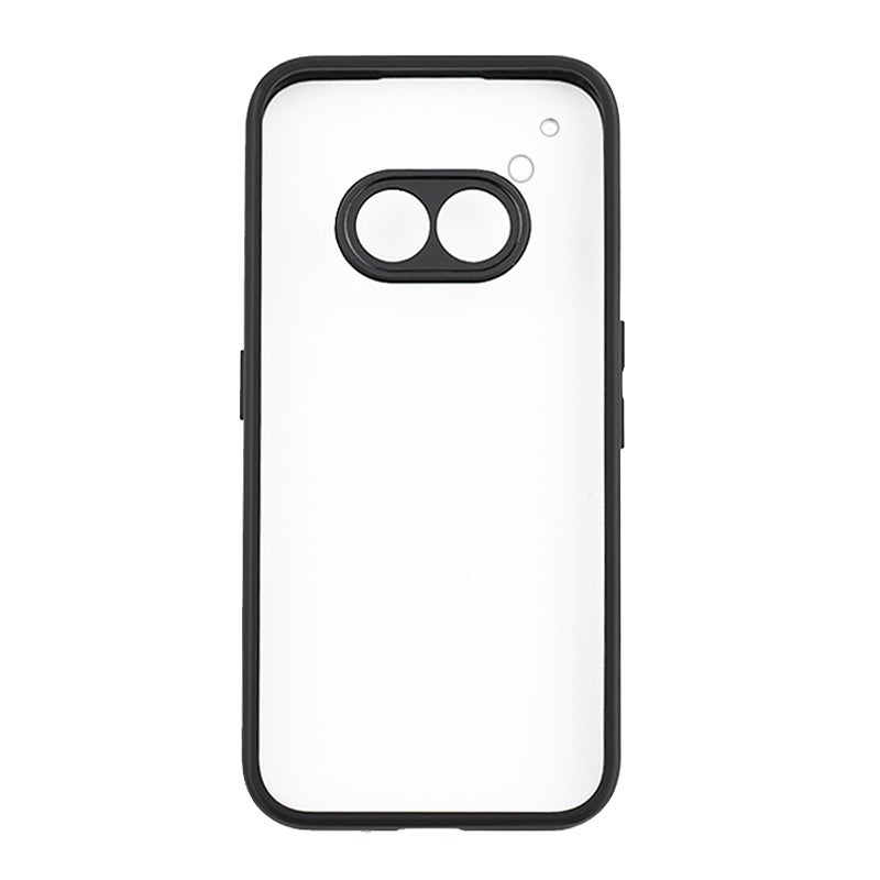 HuHa Protective Cover For Nothing Phone 2a Frosted TPU Hybrid Transparent PC Phone Case(Black) - Image 2