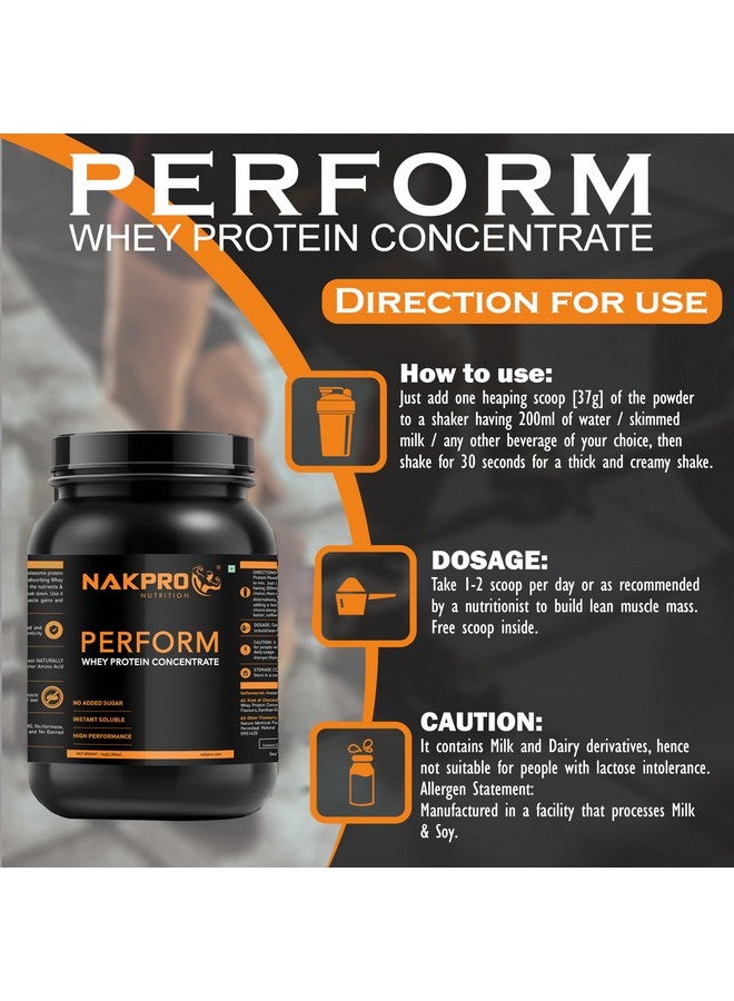 NAKPRO Perform Whey Protein Concentrate 1kg Chocolate, Jar | 24g Protein, 5.3g BCAA | Trustified Certified 100% Authentic Supplement Powder & No Adulteration | Fast Absorbing Whey Protein Powder - Image 5