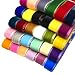 Chenkou Craft 30 Yards 58 Velvet Ribbon Total 30 Colors Assorted Lots Bulk Multicolored 5815mm - Image 2
