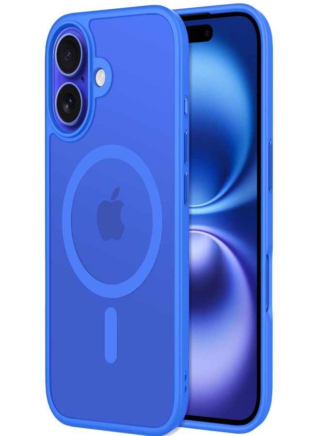 CACOE Magnetic Case for iPhone 16 6.1 inch, Compatible with MagSafe, Thin Slim Fit Anti-Fingerprint Shockproof Bumper TPU Protective Cover for Women Men Girls(Matte Black) - Image 1