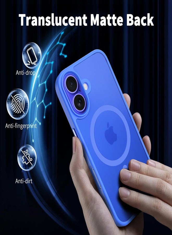 CACOE Magnetic Case for iPhone 16 6.1 inch, Compatible with MagSafe, Thin Slim Fit Anti-Fingerprint Shockproof Bumper TPU Protective Cover for Women Men Girls(Matte Black) - Image 5