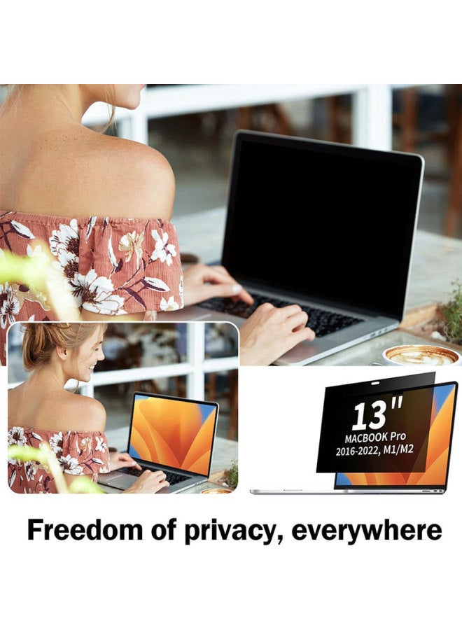 360 Degree Anti-peep Film Laptop Protective Film Suitable For Apple MacBook Series Electrostatic Adsorption Tape-Color:Buckle Type - 180 Degrees Left And Right Anti-peep + Tool Kit-Size:Macbookair 13inch New/a1932/a2337/a2338/a2289/a2020 - Image 3