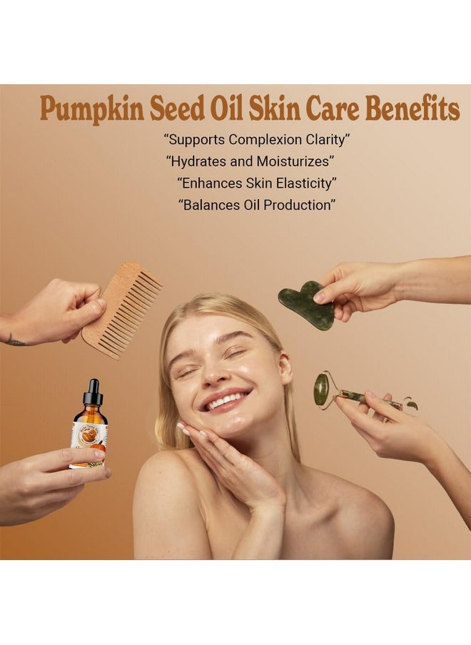 Bella Terra Oils - Organic Pumpkin Seed Oil 4 Oz Harvested Essence Enriched With Phytosterols Magnesium & Antioxidants A Signature Elixir For Radiant Skin - Image 1