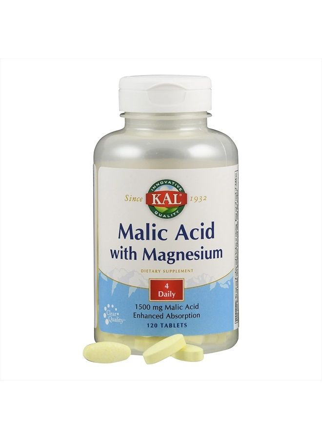 Kal Malic Acid with Magnesium Tablets, 120 Count - Image 4