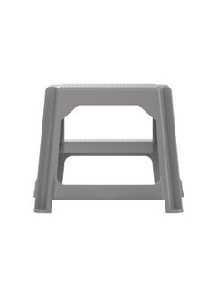 Cosmoplast Plastic Ladder Stool 41cm High(Grey)  - Image 3