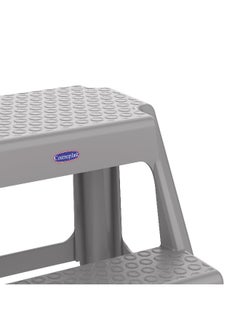 Cosmoplast Plastic Ladder Stool 41cm High(Grey)  - Image 2