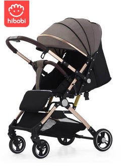 hibobi Portable Foldable Luxury Multi-Function Baby Stroller Reversible Handle Anti-Shock Springs  - Image 1
