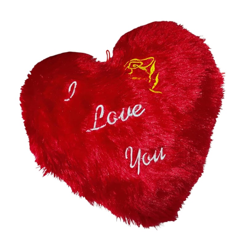 I Love You Heart Pillow Romantic Valentines Day Gift for Boyfriend Girlfriend Husband Wife Perfect for Lovers Day Couples Anniversary Surprise RED Pink  - Image 2