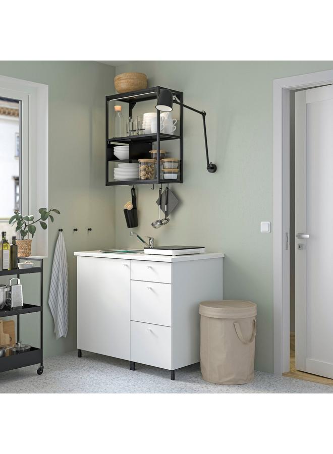 زبون حقيبة فرز مع غطاء، رمادي فاتح-بيج، 50 لترًا - Image 3