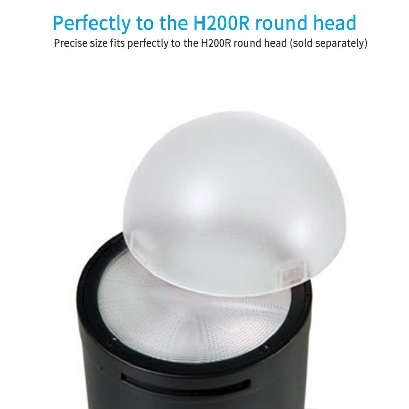 Godox AK-R11 Diffuser Dome for Godox V1 V1pro V100 Round Head Flash for Godox AD100Pro / H200R - Image 3