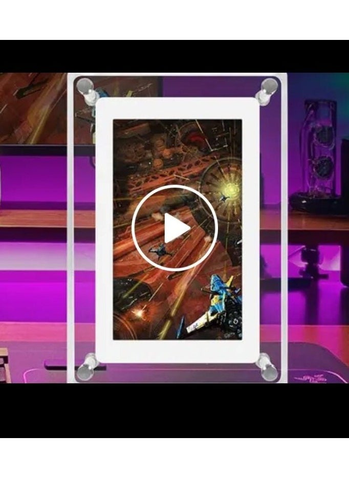 No branded Acrylic Digital Frame - (7 Inch)Transparent Photo Frame Design Digital Photo Frame-IPS HD Screen Photo/Music/Video Playback  - Image 1