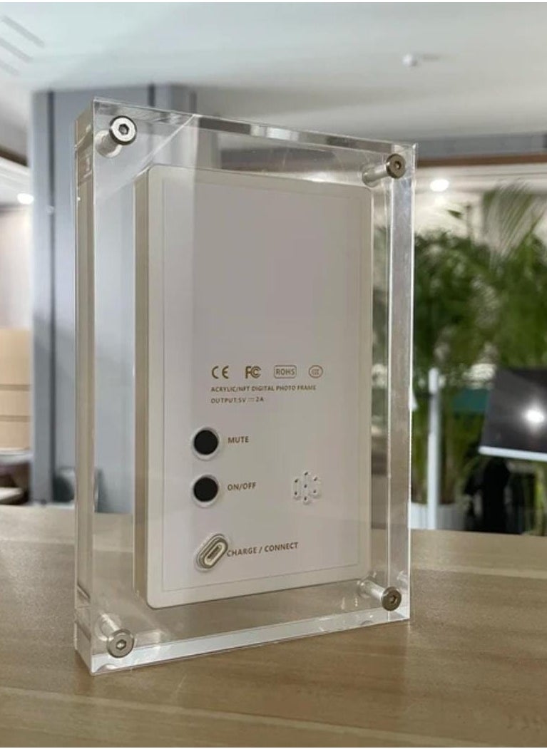 No branded - Acrylic Digital Frame - (7 Inch)Transparent Photo Frame Design Digital Photo Frame-IPS HD Screen Photo/Music/Video Playback - Image 1