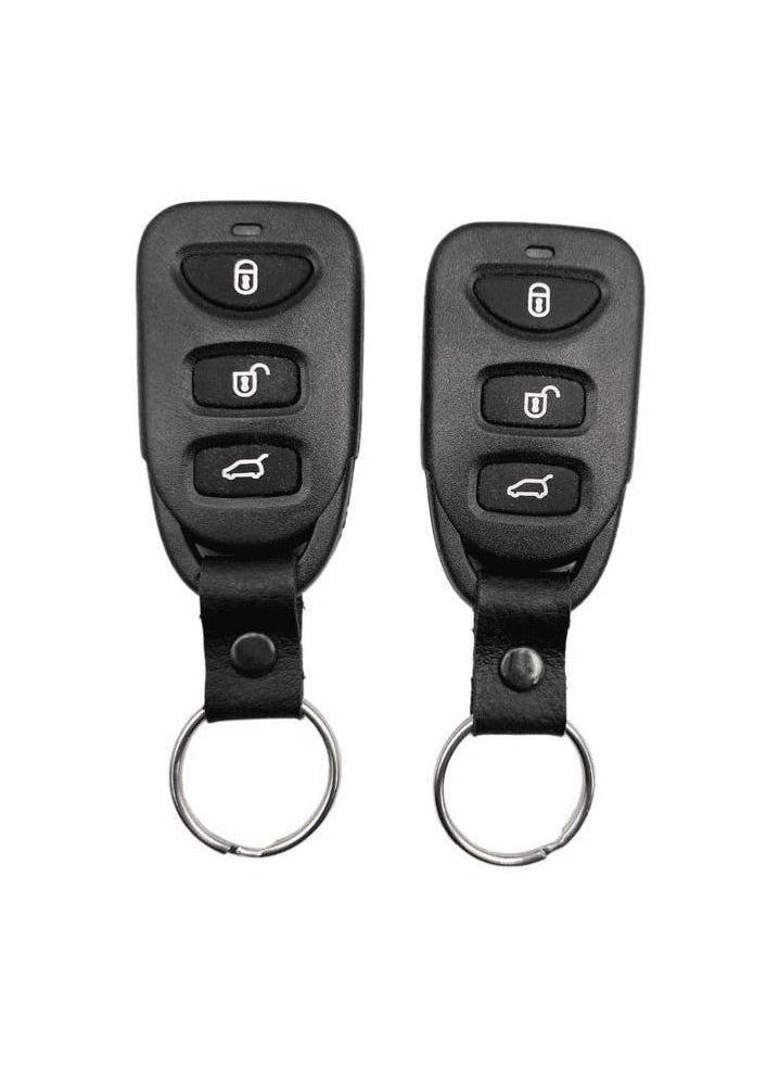 3XR Universal Car Alarm Security Anti-Theft Siren System Car Center Lock System With 2 Remote Control