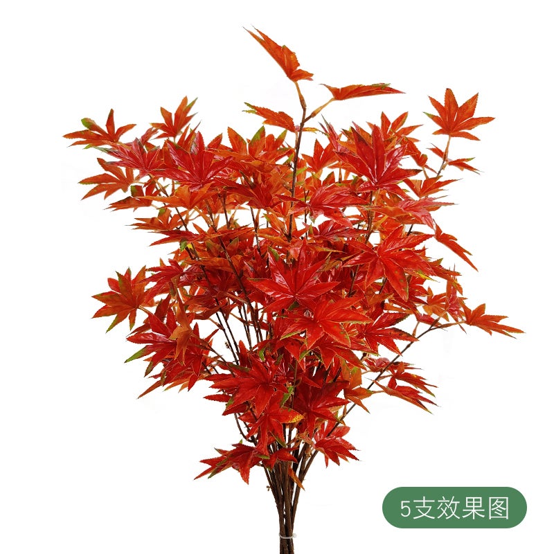 Leaf Maple Leaf Fake Leaf Mori Wedding Wedding Dress-Up Scene Layout Pography Props Home Decoration - Image 2