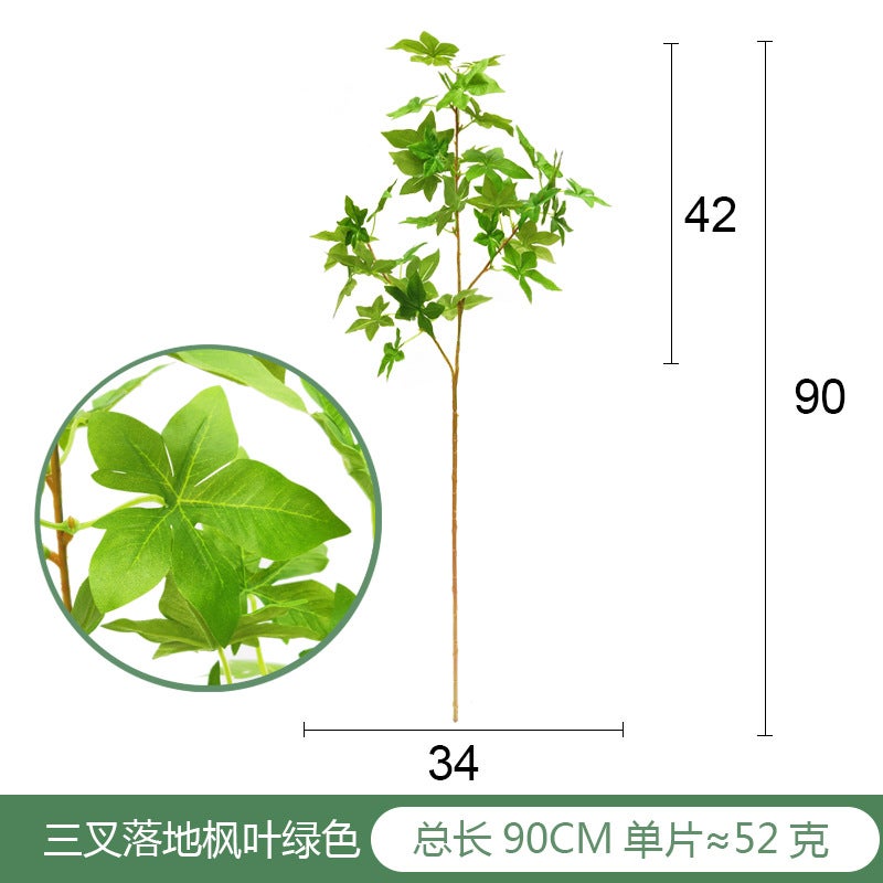 Leaf Maple Leaf Fake Leaf Mori Wedding Wedding Dress-Up Scene Layout Pography Props Home Decoration - Image 1