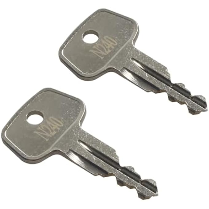rayihni Car Rack Replacement Key N240 (2 Pcs) Fits for Thule Compatible Roof Racks, Cargo Box, Carriers, Crossbars Code N240 - Image 1