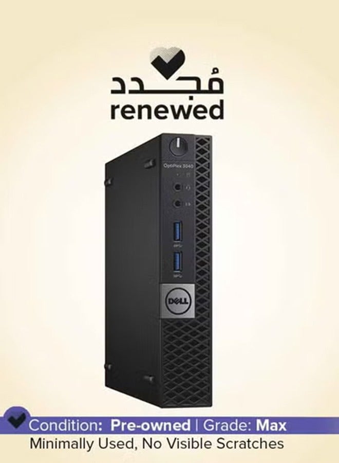ديل مجدد - جهاز كمبيوتر مكتبي Optiplex 3040، معالج Core i5/الجيل السادس/ثنائي النواة/8GB RAM/256GB SSD/رسومات Intel UHD 600/Windows 10 Pro - Image 1