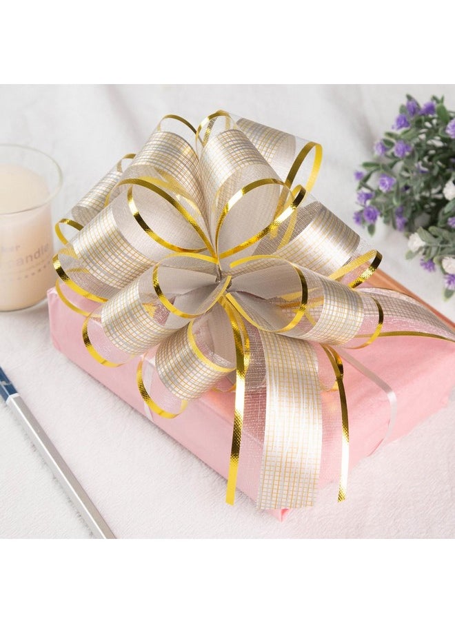 Shindel - 30Pcs Silver Pull Bows, Large Christmas Pull Bows Shiny Gift Wrapping Bows For Christmas Holiday Wedding Gift Box Baskets Decoration - Image 1