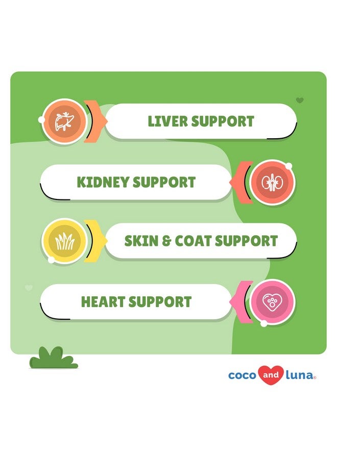 Coco and Luna Milk Thistle for Dogs - 120 Chewable Tablets - Silymarin - Liver and Kidney Support with EPA & DHA - Detox - Liver Supplement for Dogs with Choline and L-Arginine - Image 2