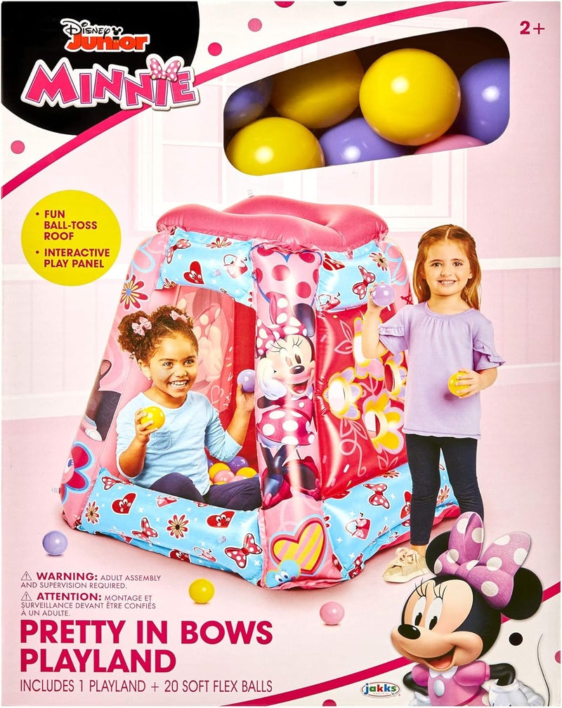 Minnie Mouse Ball Pit 20 Balls - Toddler Jungle Gym Playhouse Inflatable for Boys Girls Kids [20 Balls Included] - Image 3