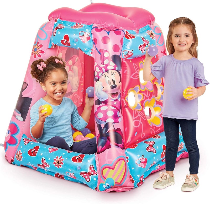 Minnie Mouse Ball Pit 20 Balls - Toddler Jungle Gym Playhouse Inflatable for Boys Girls Kids [20 Balls Included] - Image 1