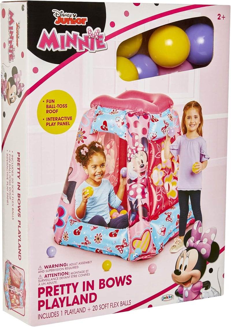 Minnie Mouse Ball Pit 20 Balls - Toddler Jungle Gym Playhouse Inflatable for Boys Girls Kids [20 Balls Included] - Image 4