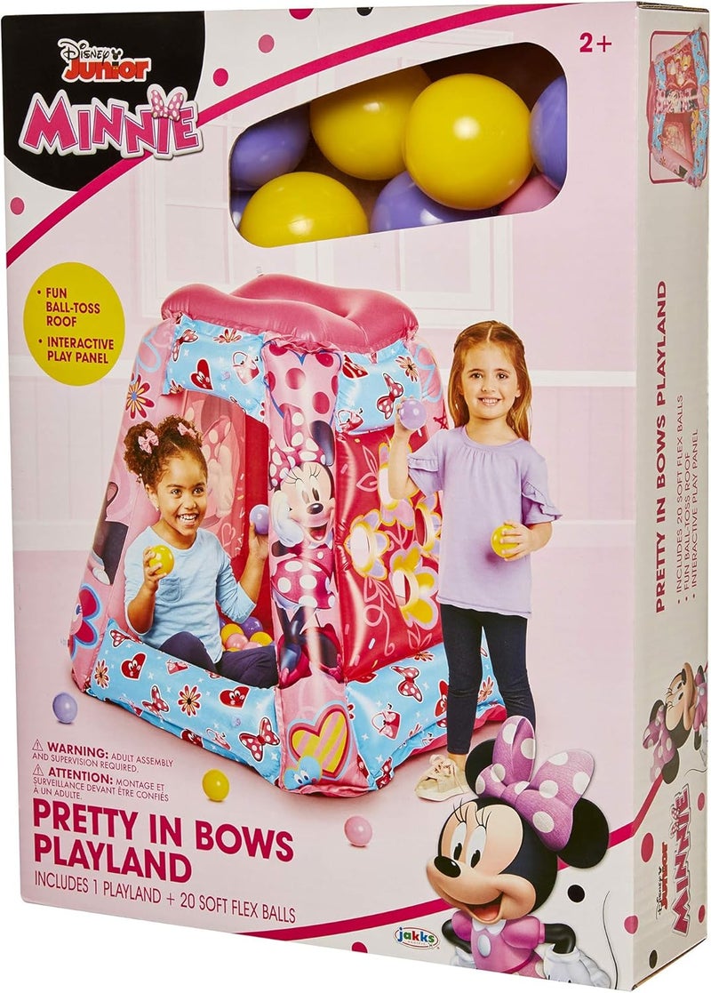 Minnie Mouse Ball Pit 20 Balls - Toddler Jungle Gym Playhouse Inflatable for Boys Girls Kids [20 Balls Included] - Image 5