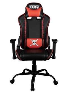 KONIX Konix NEPEC Gaming Chair Office Chair - 30 Degree Tilt - Smooth PU Leather - Black and Red  - Image 1
