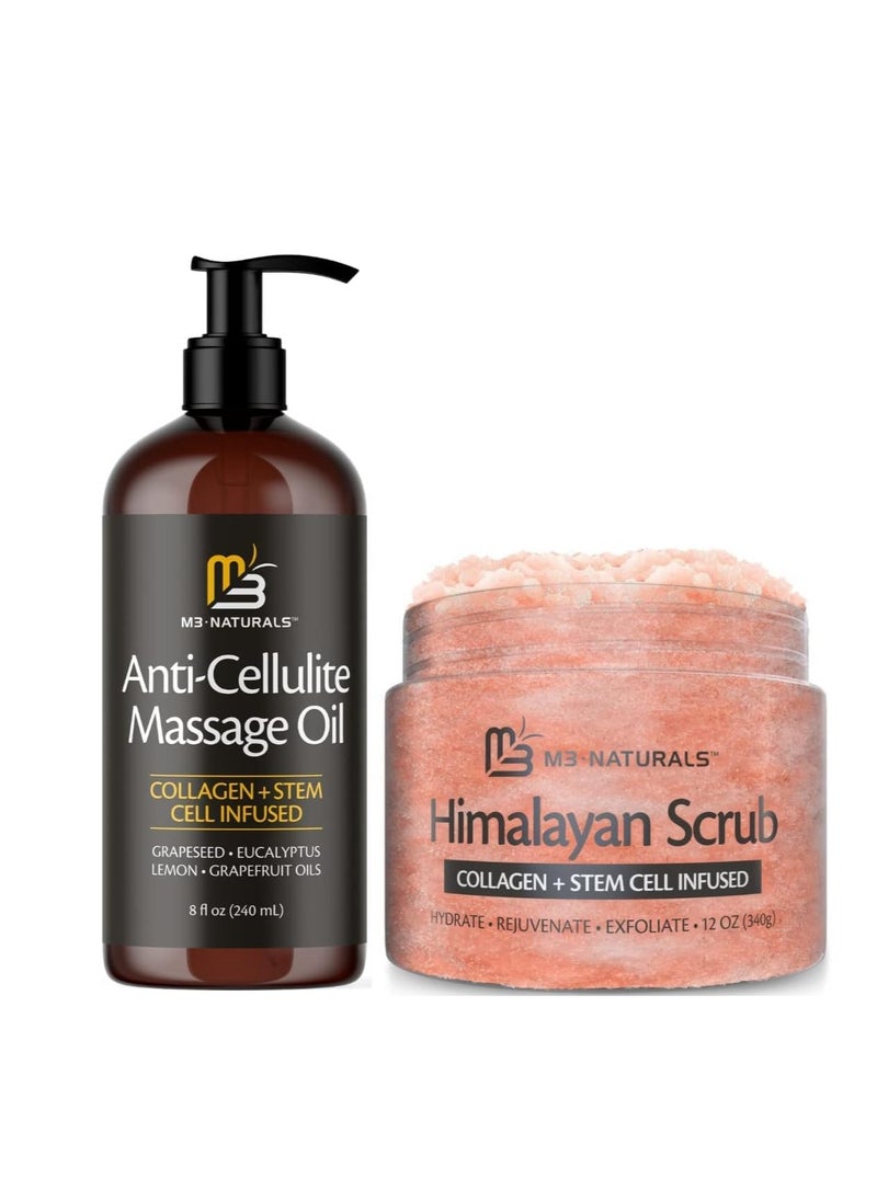 M3 Naturals Anti-Cellulite Massage Oil + Himalayan Body Scrub - pzsku/ZF88832D1FD9C970D122EZ/45/_/1740111607/633c404f-e3b1-4865-a965-e6fb99e2ac27