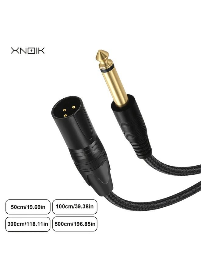 XLR Male To 6 35mm TS Mono Audio Cable 5M 16FT For Microphone Studio DJ - Image 2